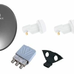 Satelliten TV Zubehör Antenne Parabolique Set (Einsteiger-Angebot) Anthracite - Paraboles