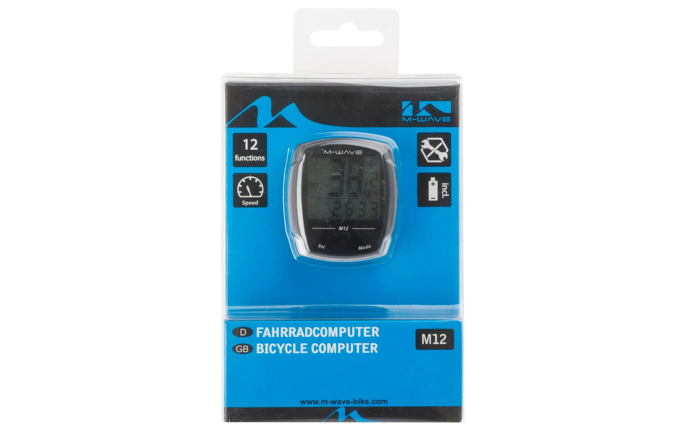 M-Wave Compteur à Vélo M12 - Fahrradcomputer – Image 2